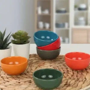 Discount Set boluri ceramice, 6 bucati Roma Ceador Multicolor 8x8x8 cm