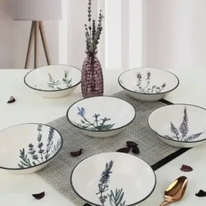 Plată securizată Set farfurii, 6 bucati Entrada Alb 18x18x18 cm