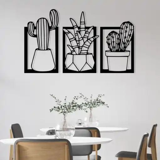 Cumpără online Tablou metalic Nazen Negru 49x29 cm