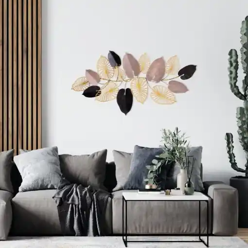 Reducere extra Tablou metalic Furize Multicolor 120x7x61 cm