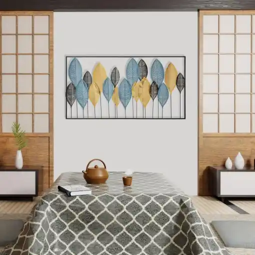 Ofertă specială Tablou metalic Zevahir Multicolor 115x3x60 cm