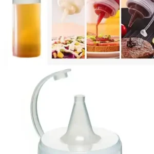 Set recipiente pentru sosuri, 2 bucati PLT0253 Transparent 7x7x25 cm Ultima șansă