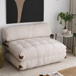 Calitate înaltă Canapea extensibilă cu 2 locuri Fold Alb 120x79x75 cm