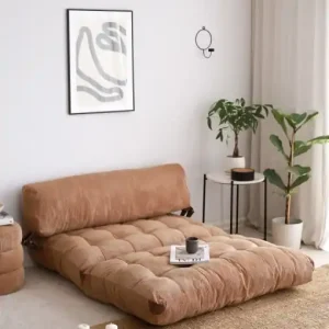Ultima șansă Canapea extensibilă cu 2 locuri Fold Maro 120x79x75 cm