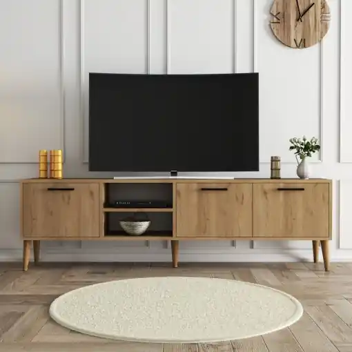 Consola TV Exxen Stejar 180x53x35 cm Cel mai bun preț