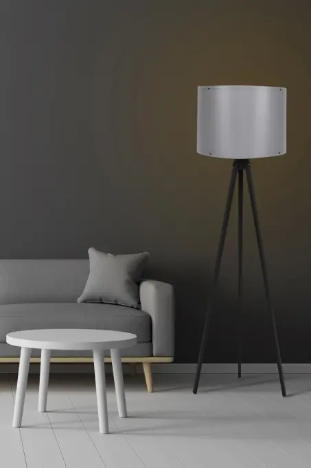 Lampadar 113 Negru 25x38x145 cm Livrare rapidă