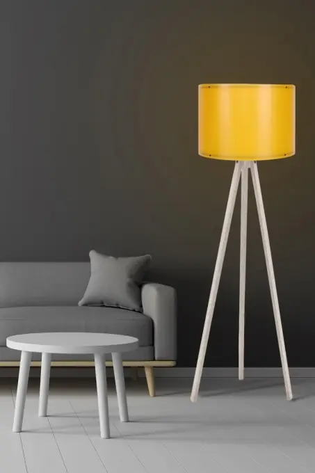Mai ieftin Lampadar 117 Crem 25x38x145 cm