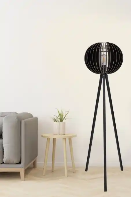 Preț promoțional Lampadar 192 Negru 33x36x145 cm
