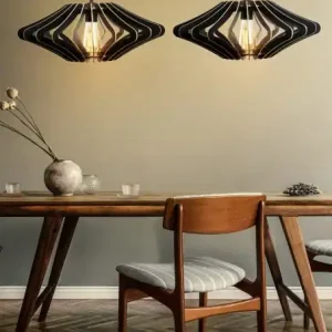 Calitate înaltă Lustra 173 Negru 47x55 cm
