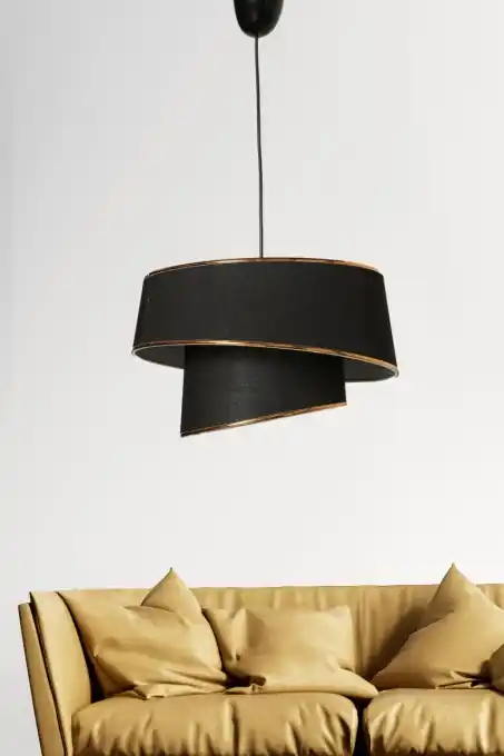 Disponibil imediat Lustra Barette Auriu 32x32x70 cm