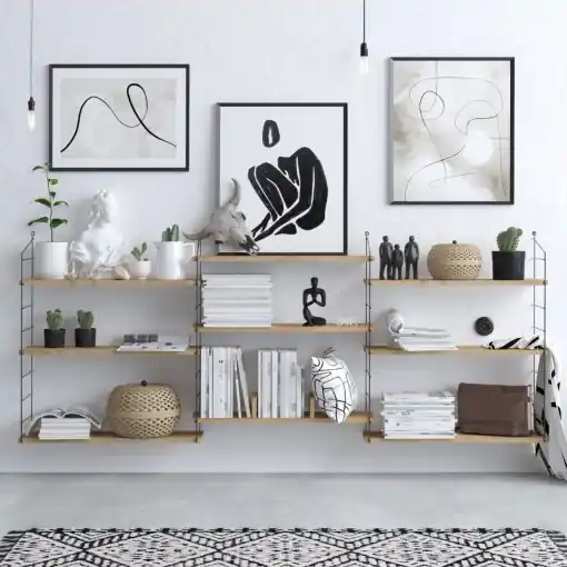 Preț mic Bibliotecă Laba Stejar 85x216x20 cm