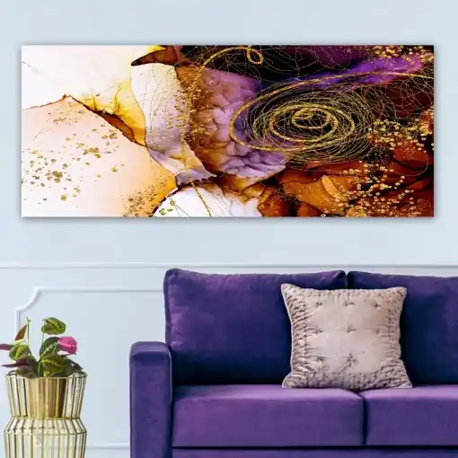 Tablou Enchio Townhall Multicolor 50x120 cm Ofertă specială