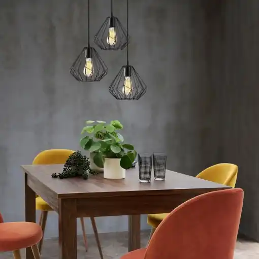 Lustra Diamond Negru 43x117 cm Super ofertă