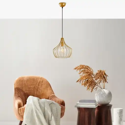 Lustra Mezopotamya Auriu 27x27x126 cm Comandă acum