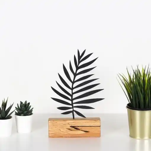 Obiect decorativ M Negru 17x27x3.5 cm Popular