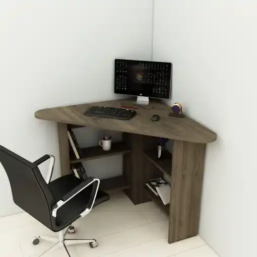 Birou Corner Nuc 80x73.8x80 cm Preț redus
