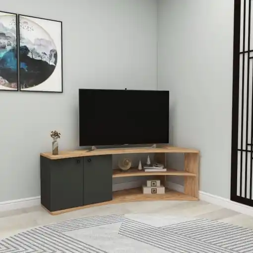 Consola TV Termera Verde 135x67.7x48.6 cm Ieftin