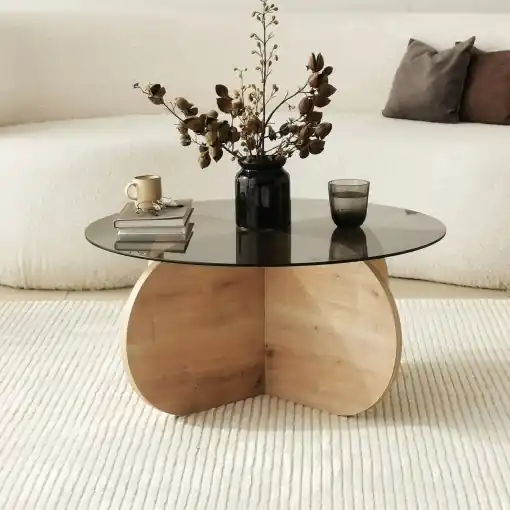 Măsuţă de cafea Bubble Stejar 75x35x75 cm Cumpărături sigure