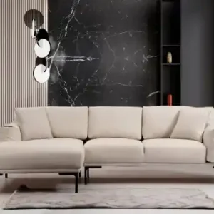Expediere rapidă Colțar Leo Crem 255x150x65 cm