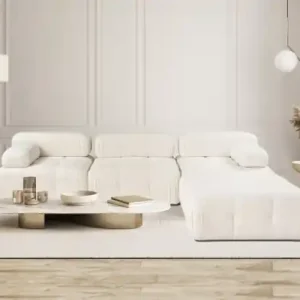Colțar Doblo Crem 315x210x80 cm Cumpără online
