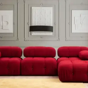 Reducere specială Colțar modular Bubble Rosu 288x190x75 cm