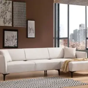 Ultima șansă Colțar dreapta Belissimo Bej 270x140x67 cm