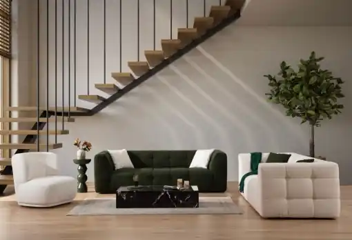 Canapea 3 locuri Cady Verde 235x100x72 cm Discount