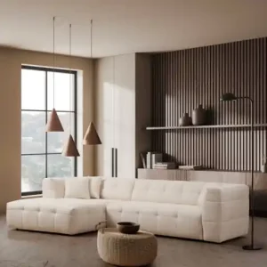 Mai ieftin Colțar modular stanga Cady Bej 300x150x72 cm
