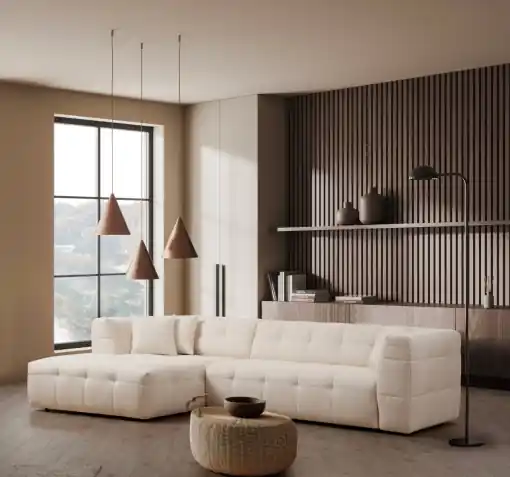 Mai ieftin Colțar modular stanga Cady Bej 300x150x72 cm