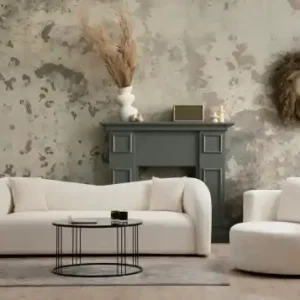 Ultima șansă Canapea 3 locuri Asos Crem 225x76x75 cm