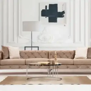 Preferatul clienților Canapea 4 locuri Como Crem 344x90x72 cm
