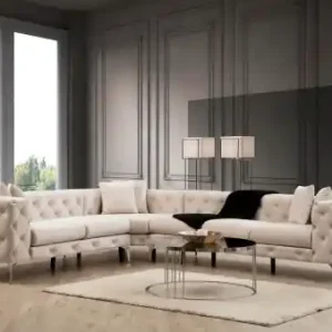 Colțar dreapta Como Ecru 310x70x270 cm Preț promoțional