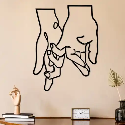 Ofertă specială Tablou metalic Pinky Negru 58x76 cm