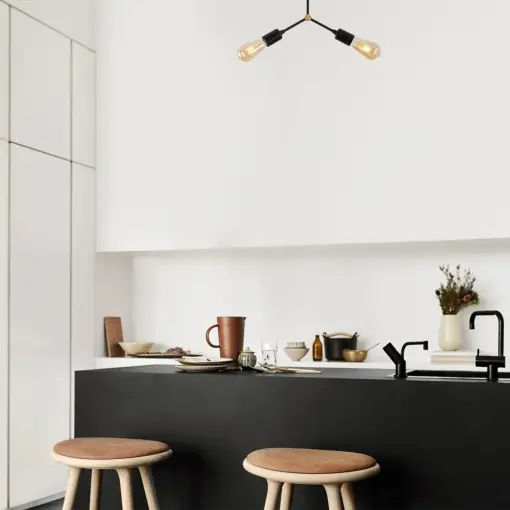 Lustra Sparrow Negru 34x10x26 cm Cumpără online