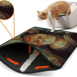 Lichidare de stoc Covoras pentru litiera pisici Nrszn0133 Multicolor 45x60 cm