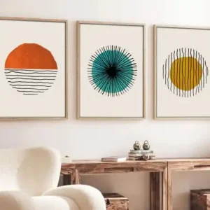 Tablou, 3 bucati Huhu12 Multicolor 50x70 cm Chilipir