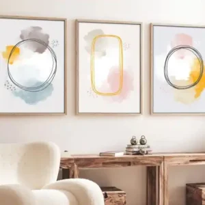 Retur gratuit Tablou, 3 bucati Huhu125 Multicolor 50x70 cm