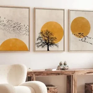 Ofertă de sezon Tablou, 3 bucati Huhu147 Multicolor 30x40 cm