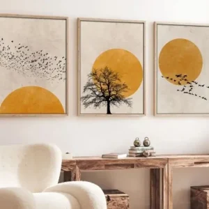 Tablou, 3 bucati Huhu147 Multicolor 50x70 cm Ofertă de sezon