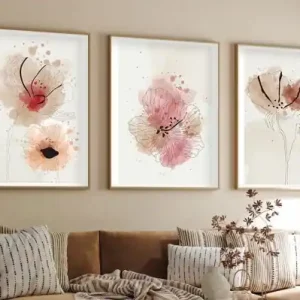 Super ofertă Tablou, 3 bucati Huhu205 Multicolor 35x50 cm