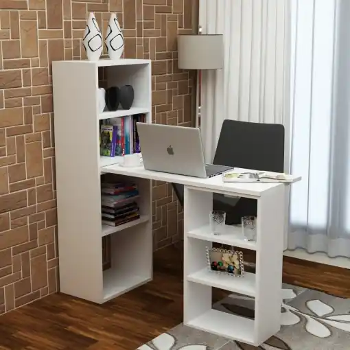Reducere de preț Birou Last Alb 90x70x40 cm