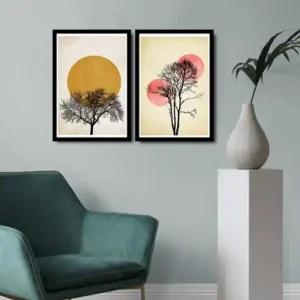 Tablou, 2 bucati 2Psctciz Multicolor 36x51 cm Ultima șansă