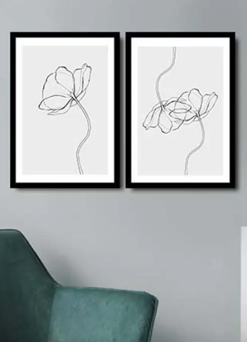 Tablou, 2 bucati 2Psctciz Multicolor 36x51 cm Disponibil imediat