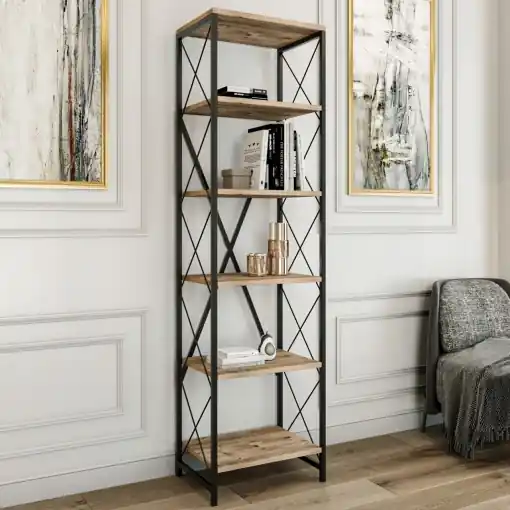 Bibliotecă Suadiye Verde 50x180x30 cm Bestseller