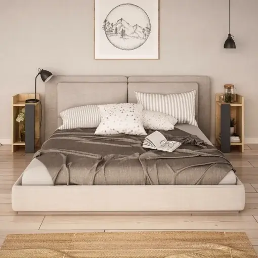 Noptiera Elos Stejar 25x60x27 cm Premium