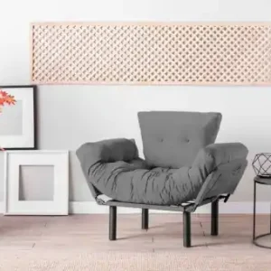 Fotoliu Nitta Gri 135x70x45 cm Livrare expres