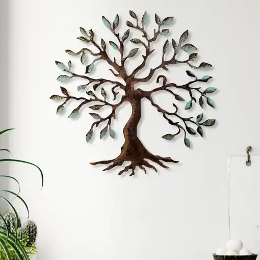 Tablou metalic Tree Multicolor 60x60x1.5mm Popular