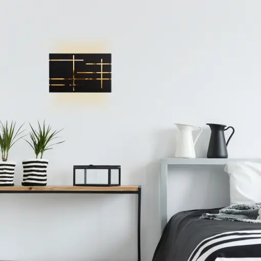 Aplica 622 Negru 35x10x22 cm Ofertă specială