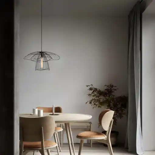 Livrare rapidă Lustra Tel Negru 123x50 cm