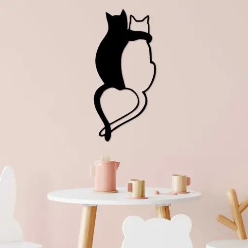 Tablou metalic Love Negru 33x70 cm Discount
